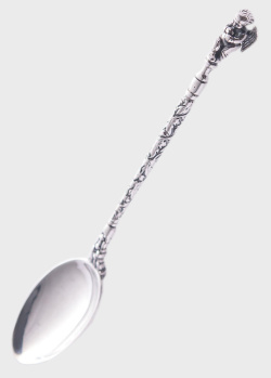 Серебряная чайная ложка Оникс Ангел, фото