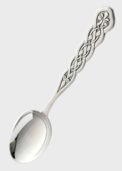 Серебряная чайная ложка Оникс с узором, фото