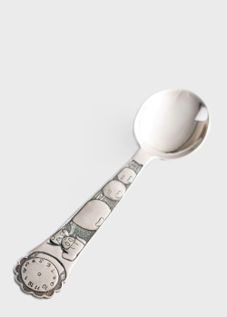 Срібна чайна ложка Онікс Дівчинка з кульками, фото