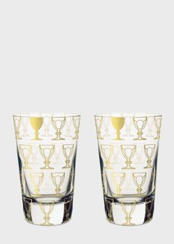 Набор из 2-х хрустальных стакана Baccarat Apparat Motif 340мл, фото