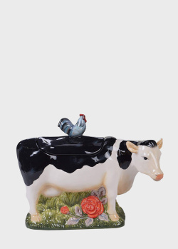 Ємність для зберігання у вигляді статуетки корови Certified International 21х29см, фото