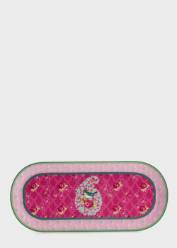 Розовое блюдо Lamart Fairy Tale 34см овальной формы, фото