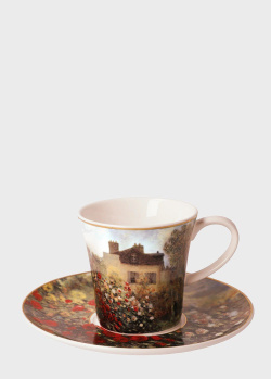 Фарфоровая чашка с блюдцем Goebel Artis Orbis Claude Monet The Artist's House 350мл, фото