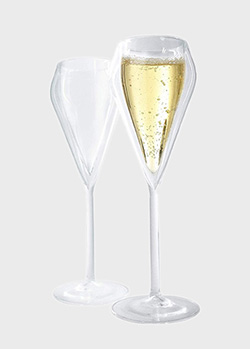 Набір келихів для шампанського Vin Bouquet Термос 25см 2шт, фото