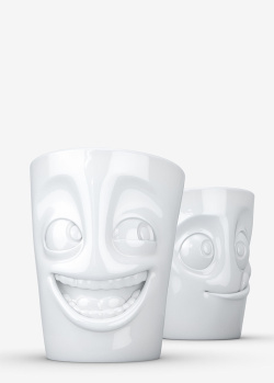Набір із двох кухлів Tassen (58 Products) Emotions Joking and Tasty 350мл, фото