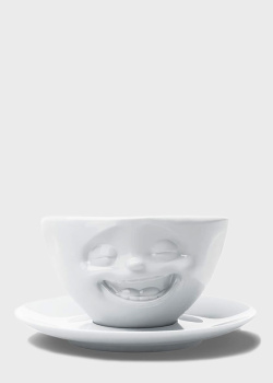 Набір із чашки з блюдцем Tassen (58 Products) Emotions Laughing 200мл, фото