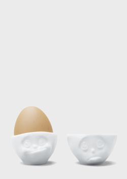 Набір з 2-х фарфорових підставок для яєць Tassen (58 Products) Emotions Oh Please & Tasty 5,4х3,7см, фото