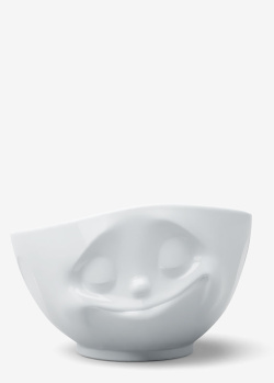 Глибока салатниця Tassen (58 Products) Emotions Happy 1л білого кольору, фото