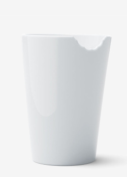 Белый стакан Tassen (58 Products) With Bite 400мл из фарфора, фото