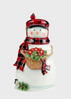 Емкость для хранения в виде снеговика Certified International Рождественский домик 2,8л, фото