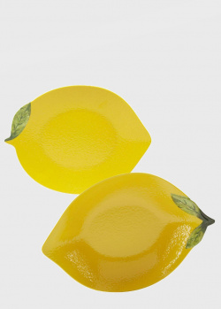 Набір з 2 страв Certified International Аромат лимона зі структурованою поверхнею, фото