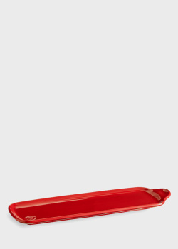 Блюдо з кераміки Emile Henry Ovenware 31,5 х10, 5см червоного кольору, фото