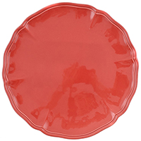 Тарелка подставная Villa Grazia красного цвета 33см, фото