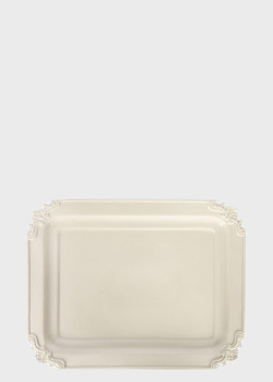 Блюдо Palais Royal Crema 37см с ажурным декором на углах, фото