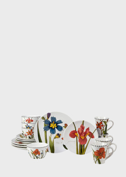 Керамічний столовий сервіз із квітковим малюнком Certified International Квіткова Рапсодія 16 предметів на 4 персони, фото