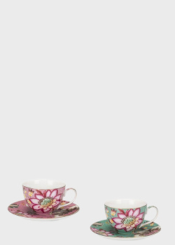 Набір з 2-х чашок із блюдцями Palais Royal Fleurs 9х9см, фото