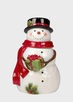 Емкость для хранения в виде снеговика Certified International Рождественский домик 2,2л, фото