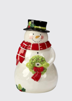 Емкость для хранения в виде статуэтки снеговика Certified International Магия Рождества 2,3л, фото