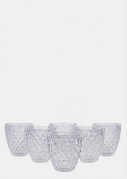 Набір склянок Maison Toscana 250мл з рельєфним візерунком 6шт, фото