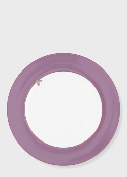 Фарфоровая тарелка Pip Studio Lily&Lotus Uni Lilac 23см, фото