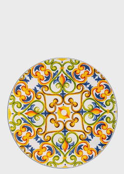 Блюдо круглое яркое из огнеупорной керамики Brandani Medicea 40см, фото