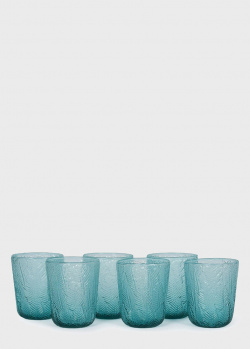 Набір блакитних склянок Maison Montego 6шт 300мл, фото
