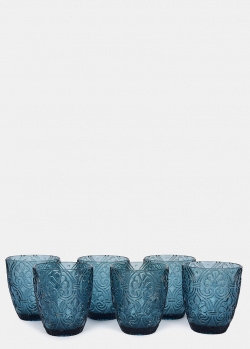 Набір склянок 6шт Maison Corinto 300мл синього кольору, фото