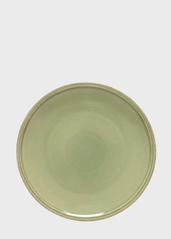 Тарелка десертная зеленого цвета Costa Nova Friso 22,4см, фото