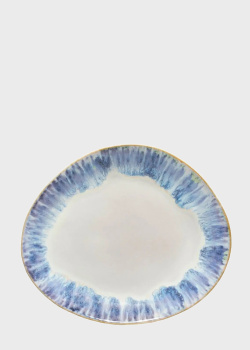 Обеденная тарелка овальной формы Costa Nova Brisa 26,6х22,5см, фото