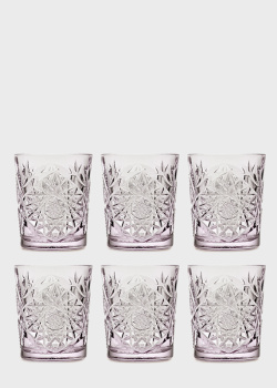 Набор стаканов для виски Onis Leerdam Hobstar Charm Lavender D.O.F. 350мл 6шт, фото