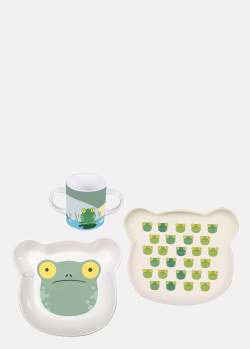 Набор посуды Sambonet Kids Froggy для детей из 3-х предметов, фото