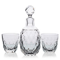 Набір для віскі Faberge Arlekin штоф і 2 склянки, фото