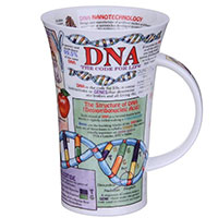 Белая чашка Dunoon Glencoe с принтом ДНК 500мл , фото