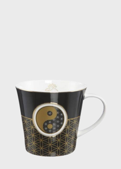 Чашка Goebel Lotus Yin Yang Black 350мл, фото