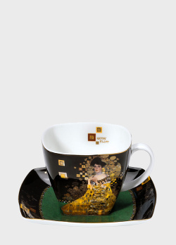Чашка с блюдцем Goebel Artis Orbis Gustav Klimt Adele Bloch-Bauer 250мл, фото