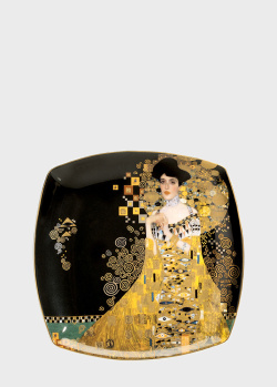 Десертна тарілка Goebel Artis Orbis Gustav Klimt Adele Bloch-Bauer 21х21см, фото