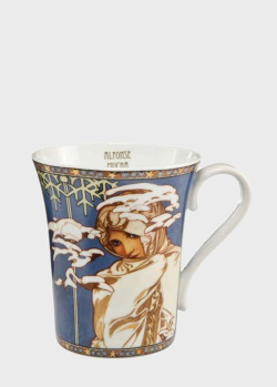 Чашка Goebel Artis Orbis Alphonse Mucha Winter 1900 400мл, фото