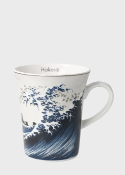 Фарфоровая чашка Goebel Artis Orbis Katsushika Hokusai The Great Wave II 400мл, фото