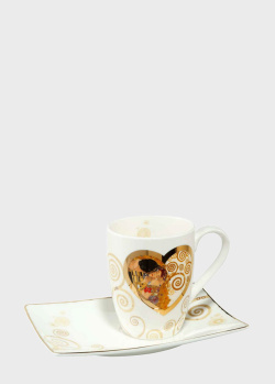 Чашка Goebel Artis Orbis Gustav Klimt Heart Kiss 400мл, фото