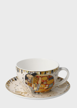 Фарфоровая чашка с блюдцем Goebel Artis Orbis Gustav Klimt Fulfillment 250мл, фото