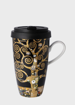 Чашка с крышкой Goebel Artis Orbis Gustav Klimt Tree of Life 500мл, фото