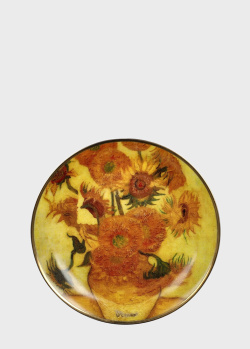 Фарфоровое блюдце Goebel Artis Orbis Vincent van Gogh Sunflowers 10см, фото