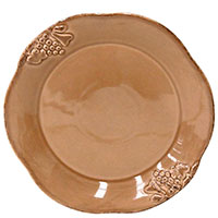 Коричневая тарелка Costa Nova Mediterranea из коричневой керамики, фото