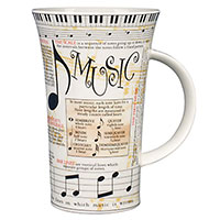 Чашка Dunoon Glencoe с принтом фактов о музыке 500мл, фото