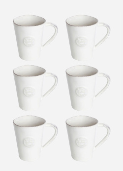 Белые чашки Costa Nova Nova 6шт из керамики, фото