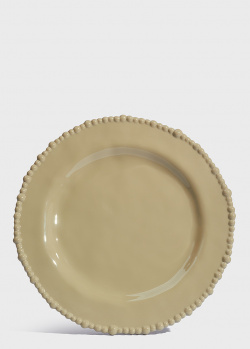 Обеденная тарелка Baci Milano Joke Table & Kitchen 28см цвета тауп, фото