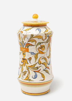 Емкость из керамики L'Antica Deruta Rinascimento 30см с орнаментом, фото