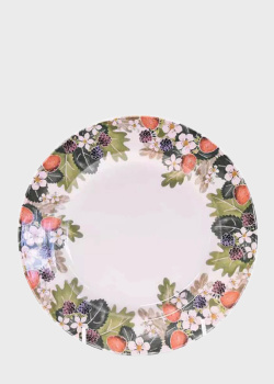 Обеденная тарелка с разноцветным принтом Churchill Strawberry Harvest 26см, фото